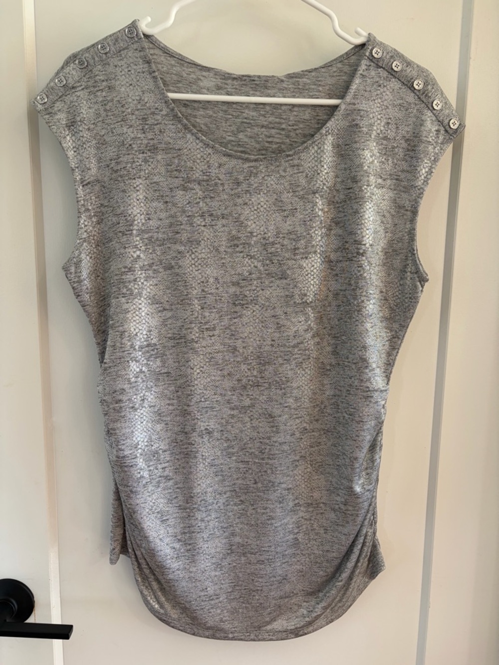 Calvin Klein Shimmering Gray/Silver Blouse